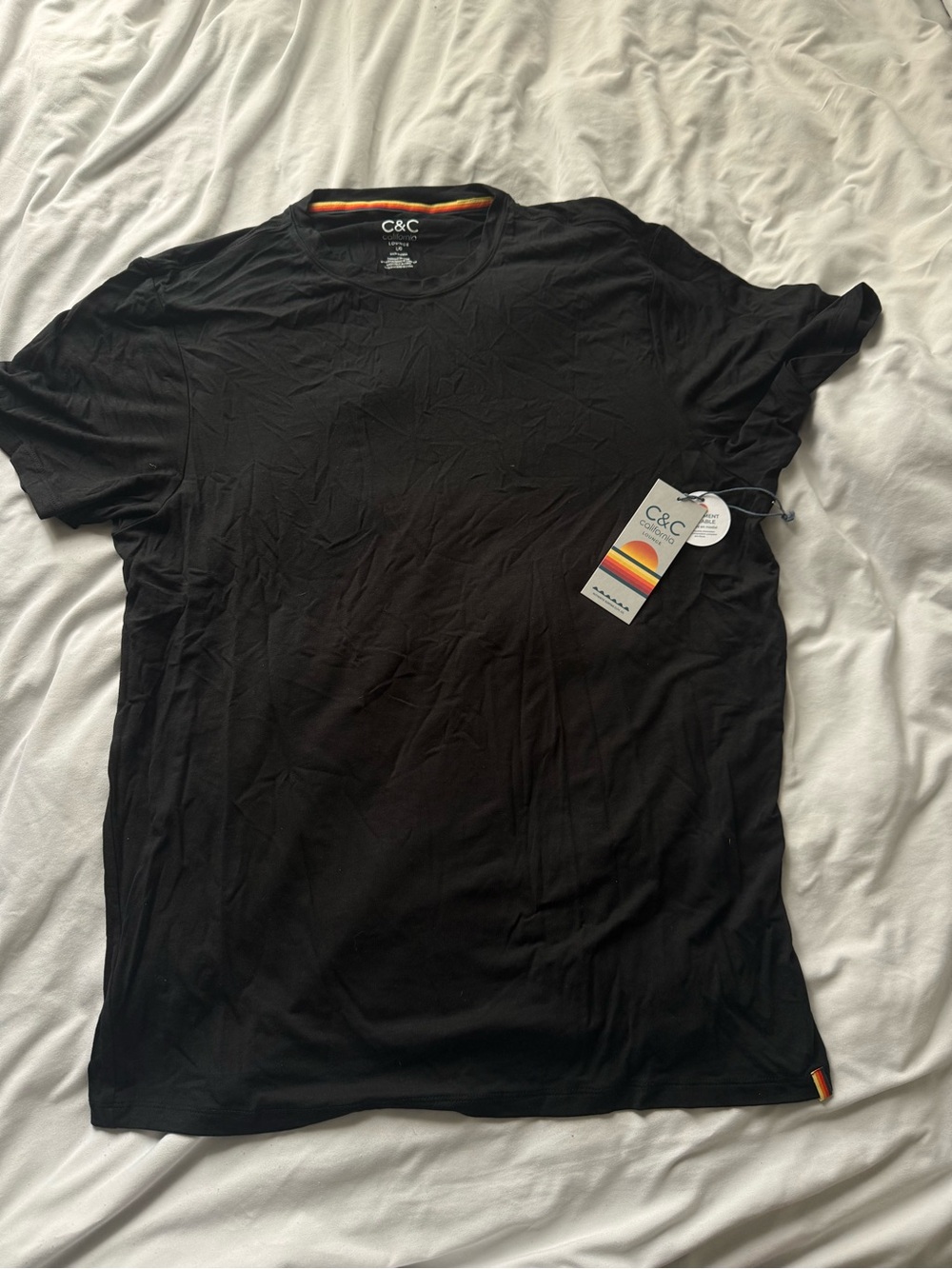 C&C California Black Short Sleeve Crew Neck Tee